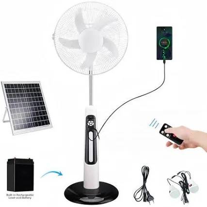 Rechargeable Solar Fan with Panel